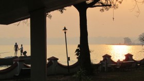 Sunset at kumarakom