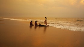 Sunset at cherai beach